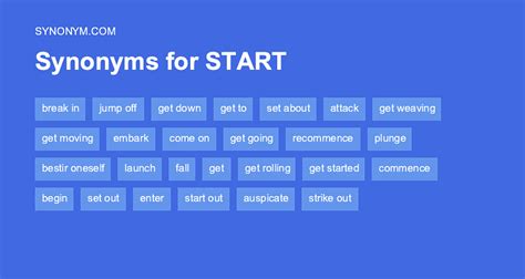 starting with synonym|synonym for starting something new.